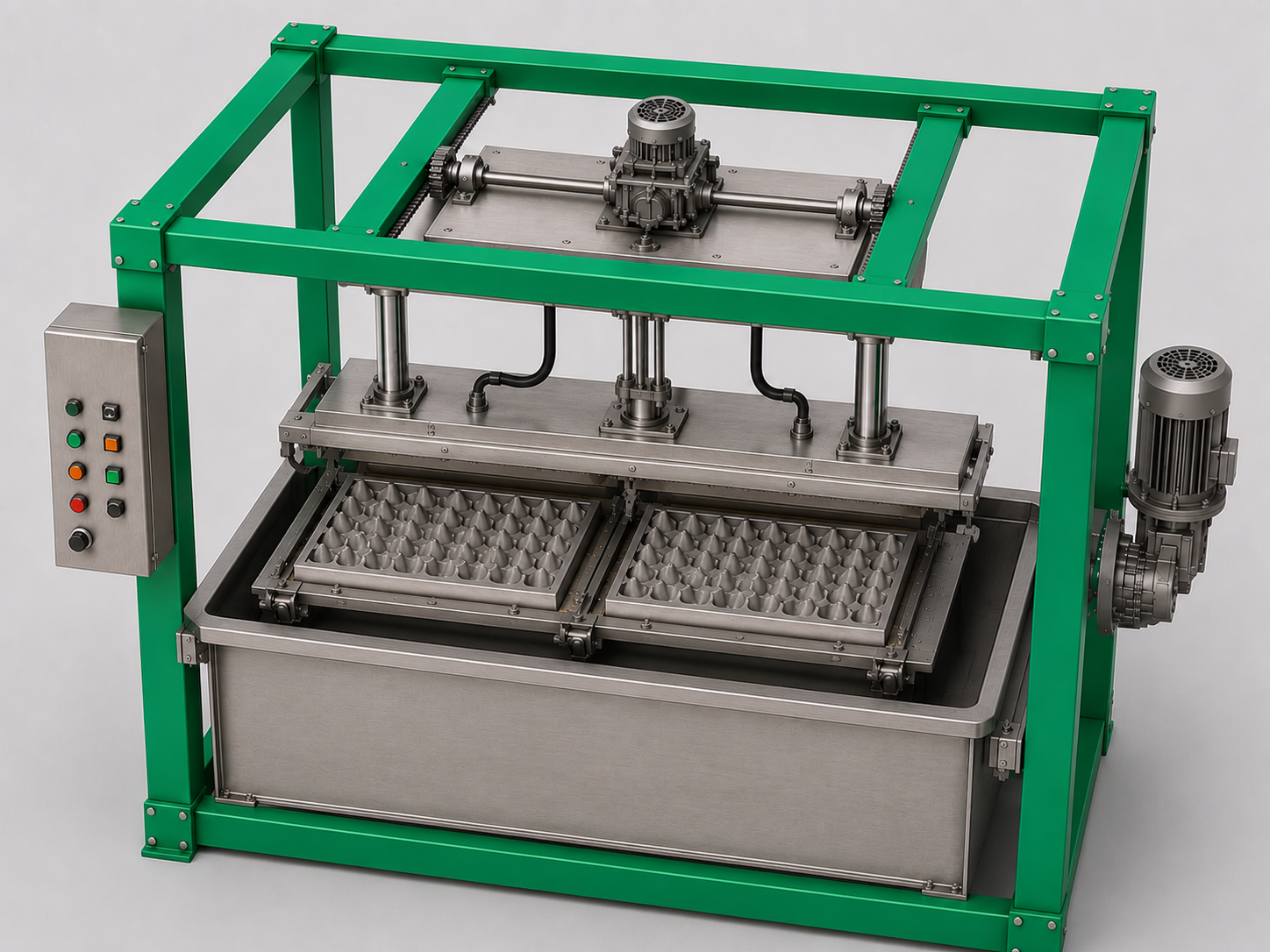 ماكينة تشكيل لب الورق بقالبين GDM ECPS-600E